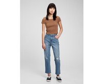 Teen džíny girlfriend high rise Modrá, 10