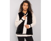 Dámská vesta kožešinová LOXXELY černá Černá, M