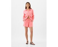 Lněné kraťasy Růžová, XS