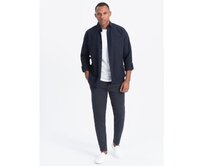 Pánské kalhoty CARROT tmavě modré Námořnická modrá, XXL