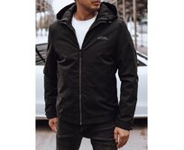 Pánská přechodová bunda s kapucí černá Černá, 3XL