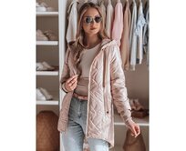 Dámská přechodová prošívaná bunda ROSSANA růžová Růžová, S