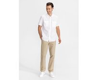 Kalhoty essential khaki straight fit GapFlex Béžová, 32X32