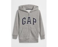 Dětská mikina GAP logo zip Šedá, S