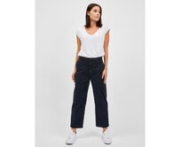 Kalhoty straight Černá, 4