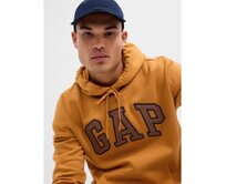 Mikina s logem a kapucí Žlutá, M