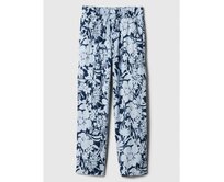 Dětské lněné cargo kalhoty Modrá, L