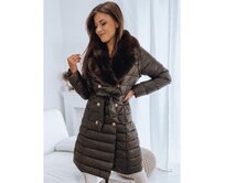 Dámský kabát 3v1 MADAME kávový Hnědá, XXL