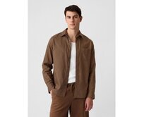 Lněná košile standard Hnědá, L