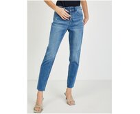 Modré dámské boyfriend džíny Modrá, 34