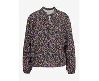 Černá dámská květovaná halenka Černá, 36