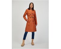 Hnědý dámský trenčkot Hnědá, 38