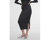 Šedá dámská svetrová midi sukně Šedá, XS