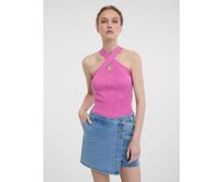 Růžové dámské tílko Růžová, L