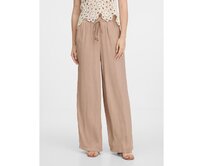 Béžové dámské široké kalhoty Béžová, 44