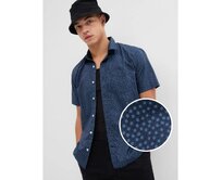 Vzorovaná košile Modrá, XS