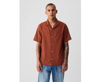 Lněná košile Červená, M