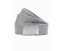 Pánský žíněný pás BRAIDEN šedý Šedá, Univerzální, Univerzální cm