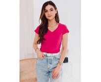 Dámské tričko hladké KATY růžové Růžová, S