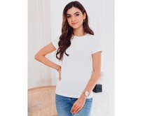 Dámské tričko jednobarevné PEONY- bílé Bílá, XL