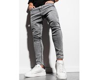 Pánské džíny READ šedé Šedá, S