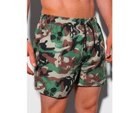 Pánské šortky plavecké KYLER kamuflážová barva Khaki, S