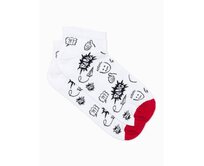 Pánské ponožky LALA bílé Bílá, 39/42