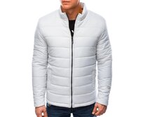 Pánská prošívaná bunda AMOS světle šedá Šedá, M