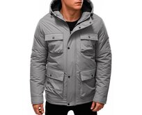 Pánská zimní bunda ELLIS šedá Šedá, S