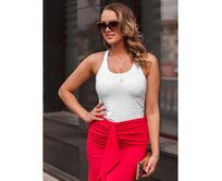 Dámské tílko CHANEL bílé Bílá, XL