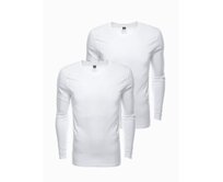 Pánský hladký dlouhý rukáv - mixové balení 2 ks DONOGH Bílá, XL