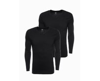 Pánský hladký dlouhý rukáv - mix 2 ks KODEY Černá, XXL