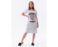 Dámské pyžamo noční košile VIVIEN šedá Šedá, S