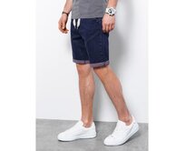 Pánské džínové kraťasy NELSON fialové Fialová, XXL