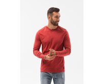 Pánské tričko s dlouhým rukávem KETA červené Červená, XXL