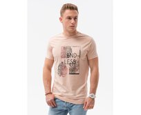 Pánské tričko s potiskem SKYLAR růžové Růžová, XXL