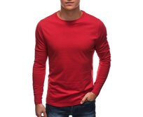Pánské tričko s dlouhým rukávem ENOCH červený Červená, S