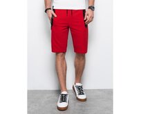 Pánské teplákové kraťasy W239 - červené Červená, M