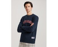 Pánská mikina CHESTCREW B1576 tmavě modrá Béžová, S