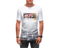 Pánské tričko s potiskem S1890 bílé Bílá, XXL