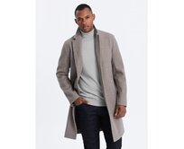 Pánský kabát V4 OM-COWC-0104 světle hnědý Hnědá, XXL