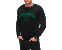 Pánská mikina B1622 černá/zelená Zelená, M