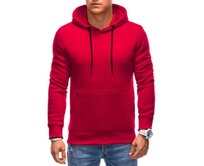 Pánská mikina s kapucí EM-SSNZ-22FW-018 V4 červená Červená, XL