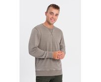 Pánská mikina V2 OM-SSDS-0131 béžová Béžová, S