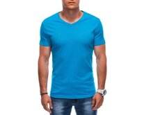Pánské tričko s výstřihem do V EM-TSBS-0101 tyrkysové Tyrkysová, S