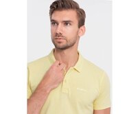 Pánská polokošile Pique V4 S1746 žlutá Žlutá, S