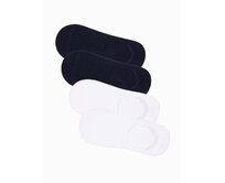 Pánské ponožky na nohy 4-pack OM-SOSS-0104 bílé a tmavě modré Bílá, Univerzální