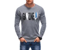 Pánská mikina B1652 šedá Šedá, XXL