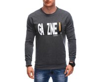 Pánská mikina B1652 tmavě šedá Tmavě šedá, XL