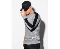 Pánská mikina bez kapuce OM-SSNZ-22FW-010 V1 šedá Šedá, S